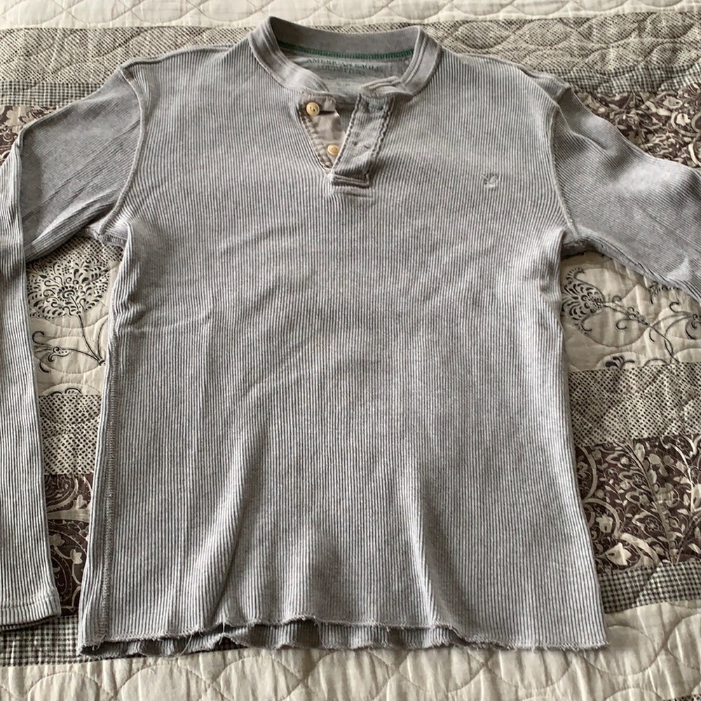 Mens American Eagle Outfitters Ribbed Long Sleeve